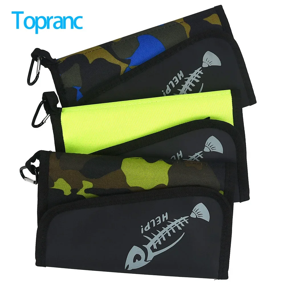 Fish Finder Case - Topranc Tragbare Angelködertasche mit Karabiner, Oxford-Stoff-Aufbewahrungstasche
