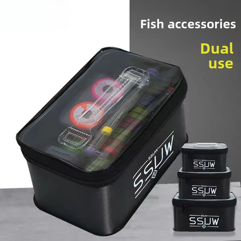Fish Finder Case - Tragbare EVA-Angelbox mit Großer Kapazität 3L/5L/7L,