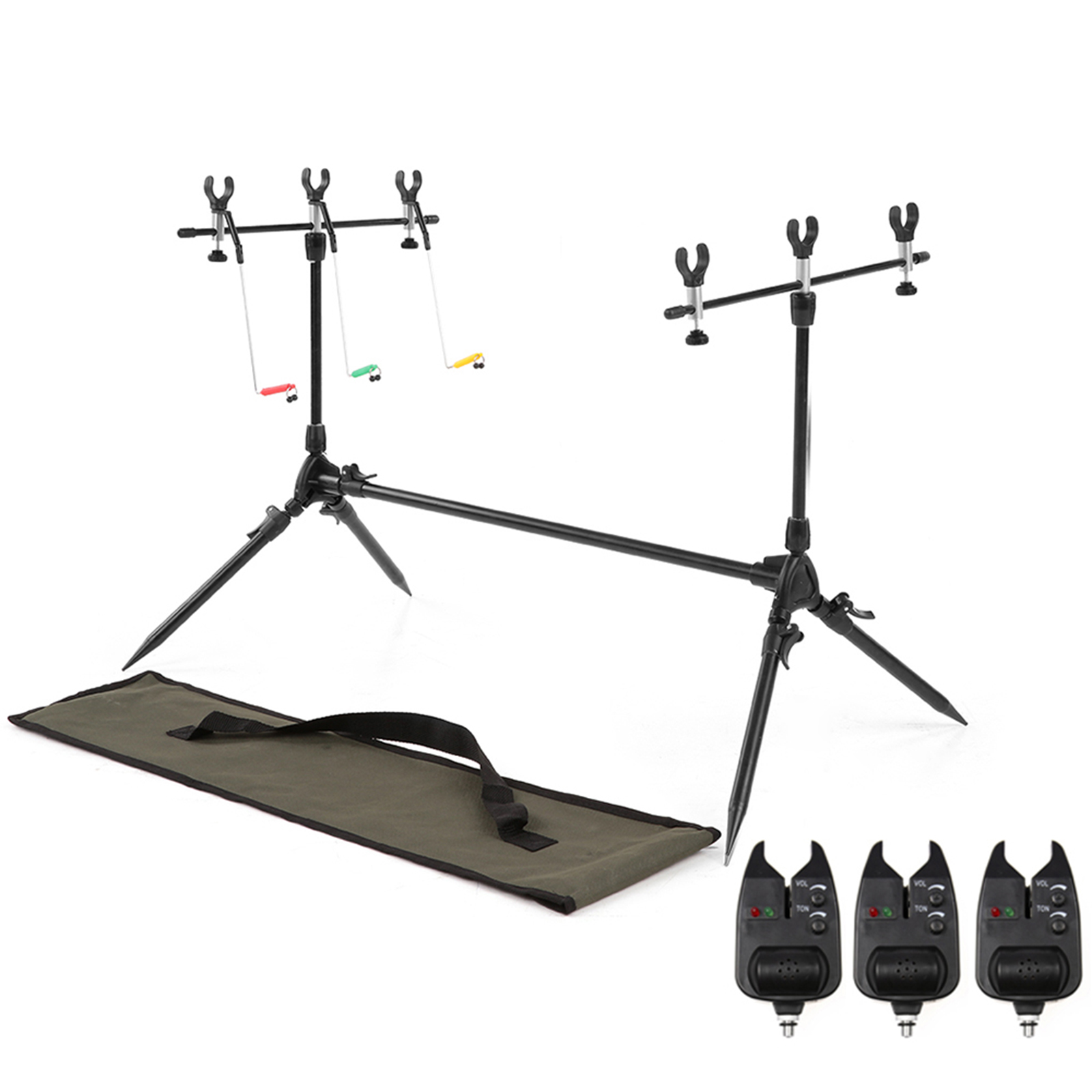 Bite Indicator - Lixada 3-in-1 Angelrute Pod Stand halter