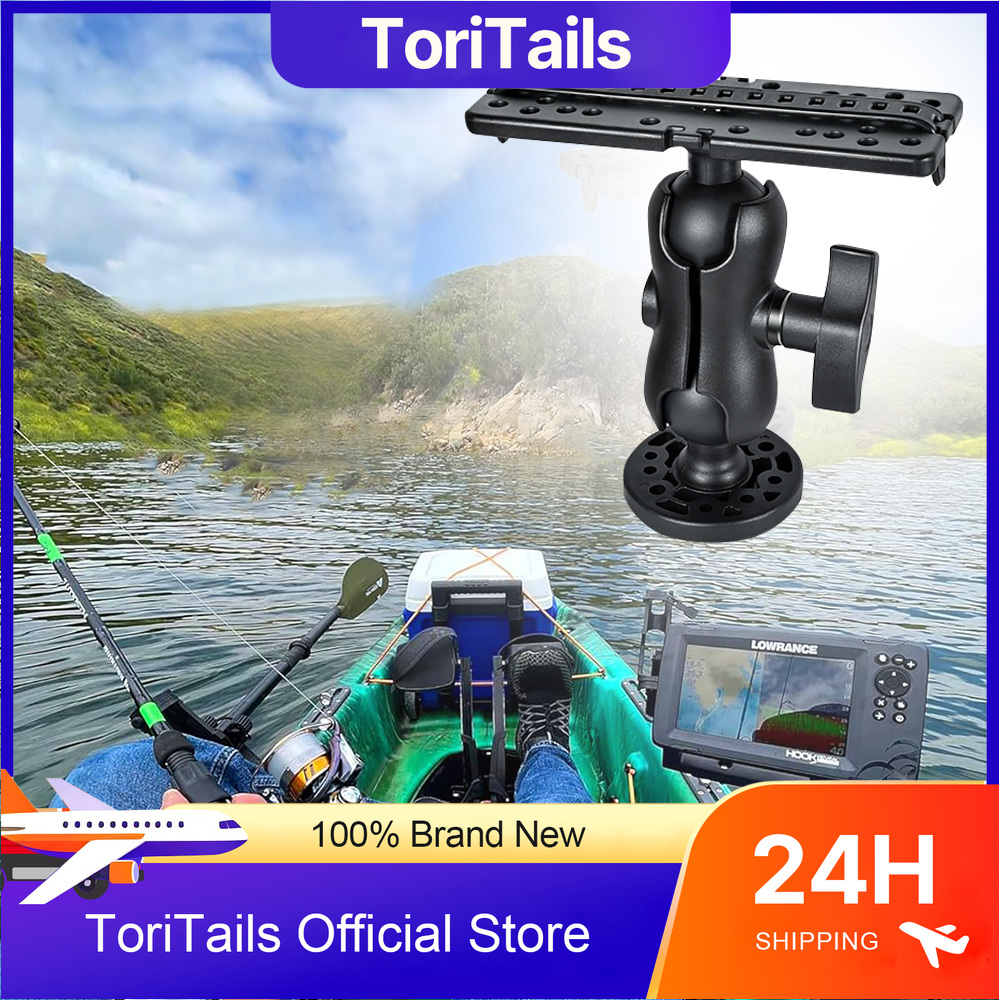 Fish Finder Gps - 360-Grad-Drehbare Kugelhalterung für Marine-Kajak Elektronischer Fischfinder-Halterungsbasis